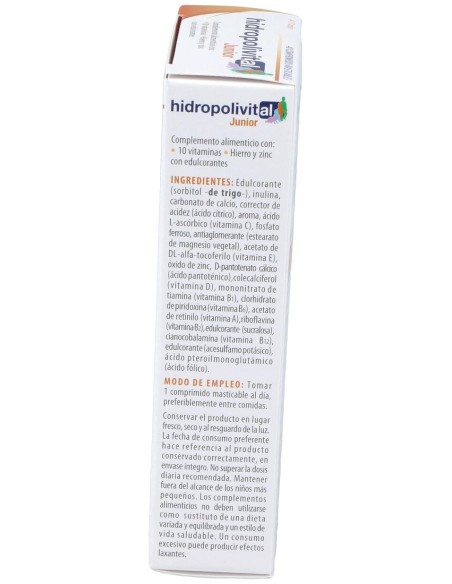 Hidropolivital Junior 40 Comprimidos Masticables