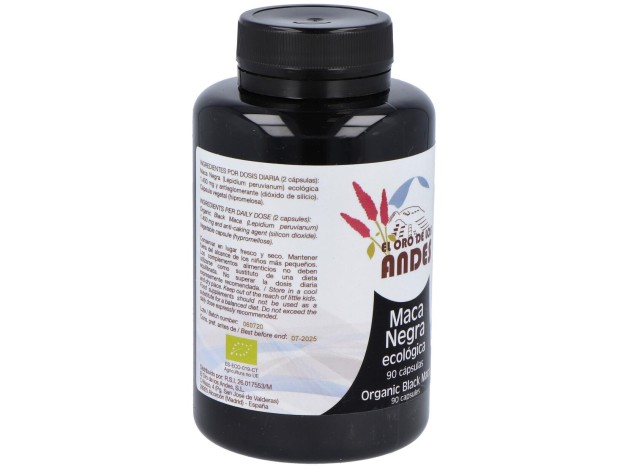 El Oro De Los Andes Maca Negra Ecológica 90...