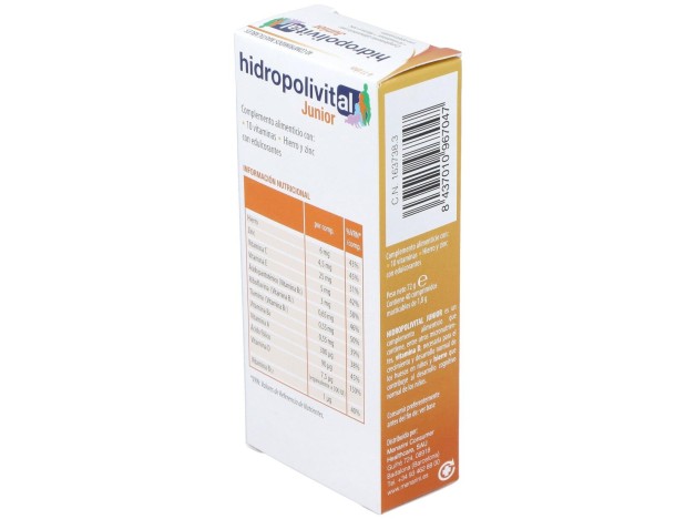 Hidropolivital Junior 40 Comprimidos Masticables