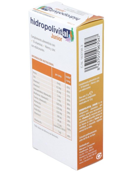 Hidropolivital Junior 40 Comprimidos Masticables