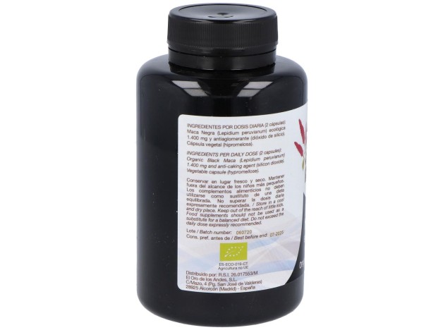 El Oro De Los Andes Maca Negra Ecológica 90...