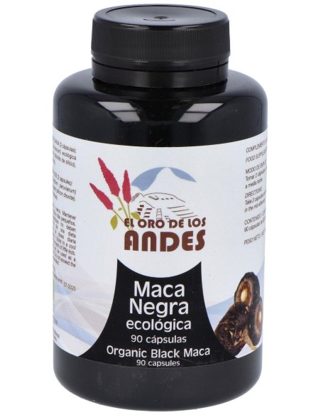 El Oro De Los Andes Maca Negra Ecológica 90 Cápsulas