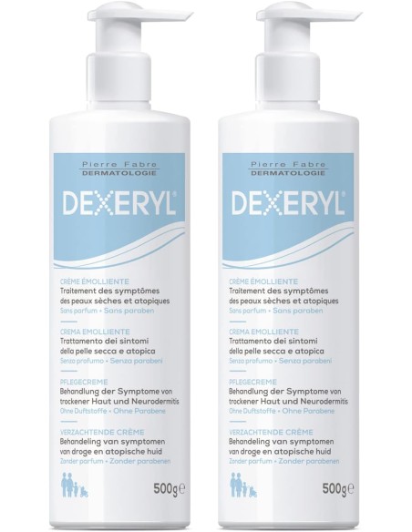 Dexeryl Crema Emoliente ¡DUPLO! 2x500 gramos