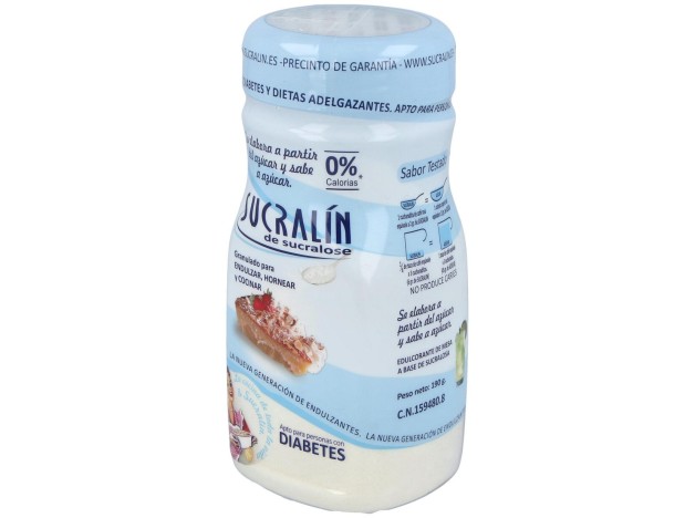 Sucralin De Sucralosa Endulzante Granulado 190 G