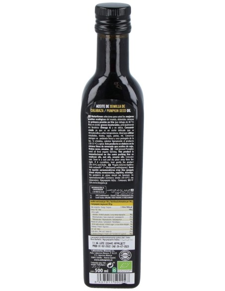 Naturgreen Aceite Ecológico De Semillas De Calabaza 500 Ml