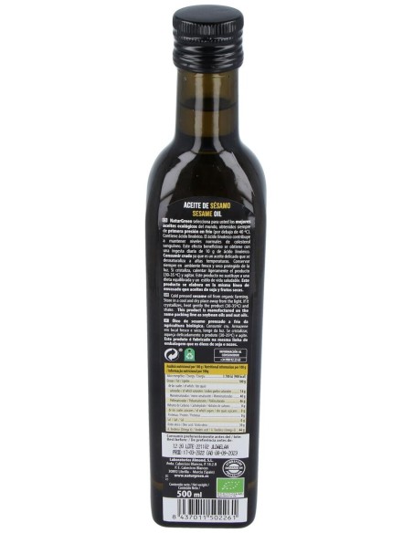 Naturgreen Aceite Ecológico De Sésamo  500 Ml