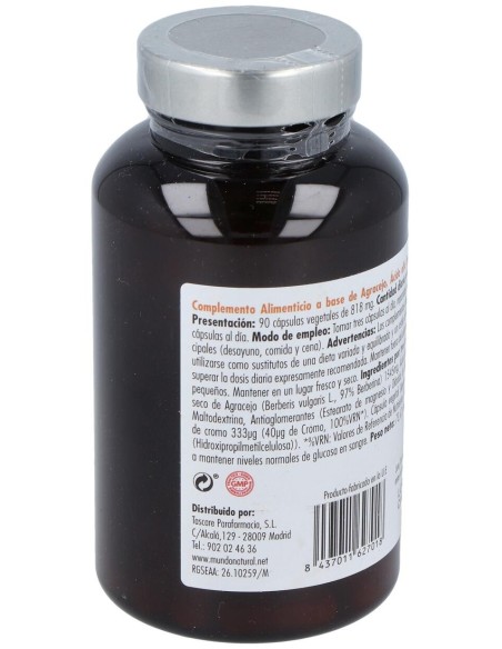 Mundo Natural Dibecol Gluco 90 Cap