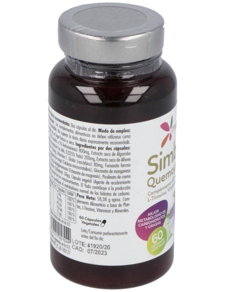 Simbioline Quemagrass, 60 Cápsulas