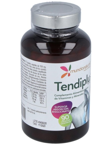 Mundonatural Tendiplus, 90 Cápsulas