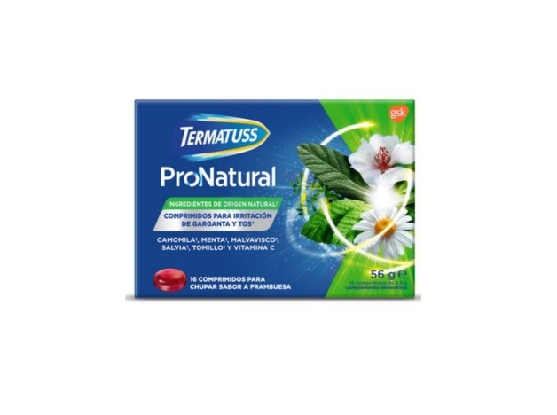 Termatuss Pronatural 16 Comprimidos Para Chupar