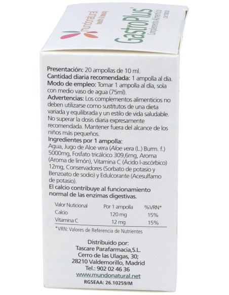 Mundo Natural Gastroplus 20 Amp
