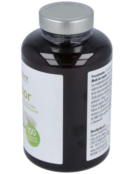 Mundo Natural Gabasor 750 Mg Con B6 100 Cap