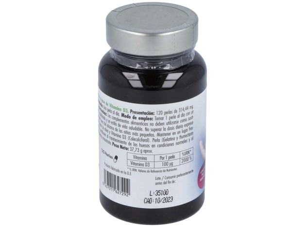Mundo Natural Vitamina D3 4000Ui 120Perlas