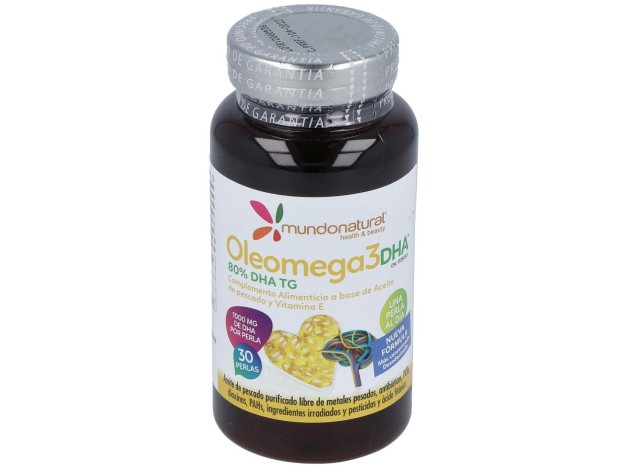 Mundonatural Oleomega3 80% Dha 1G 30Caps