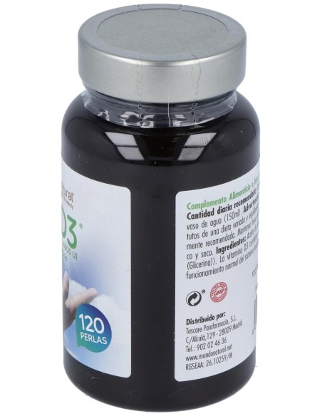 Mundo Natural Vitamina D3 4000Ui 120Perlas