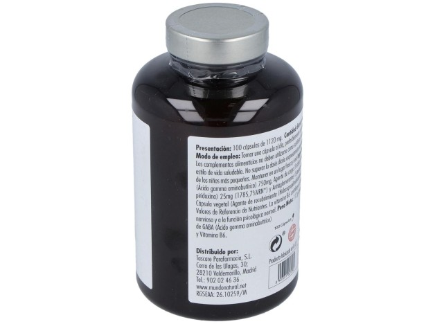 Mundo Natural Gabasor 750 Mg Con B6 100 Cap