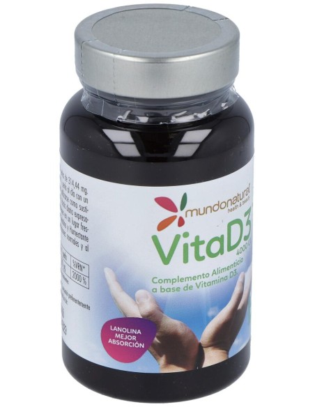Mundo Natural Vitamina D3 4000Ui 120Perlas
