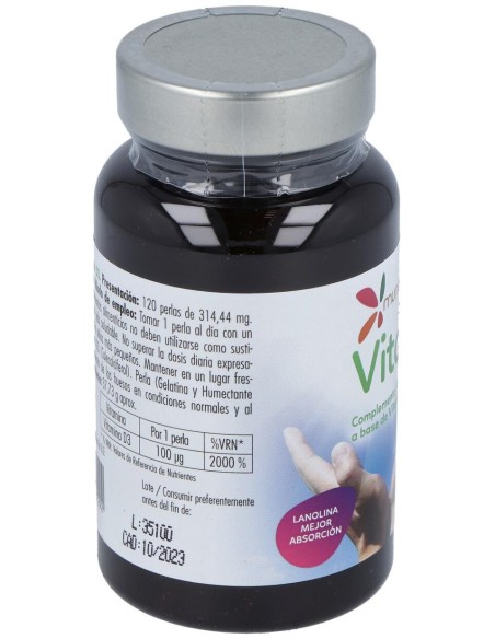 Mundo Natural Vitamina D3 4000Ui 120Perlas