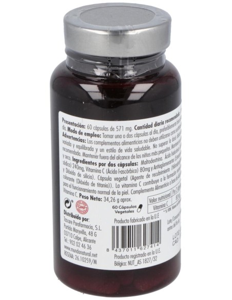 Mundo Natural Hidramas Acido Hialuronico 60 Cap