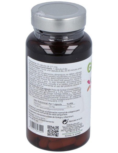 Mundo Natural Ginkgotonic 60Caps