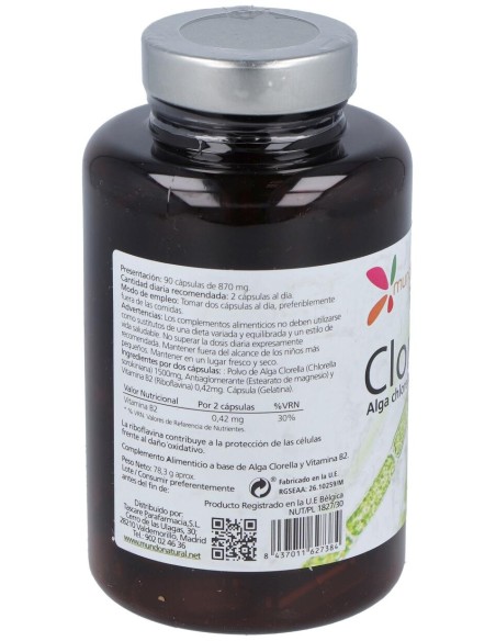 Mundo Natural Clorend 750 Mg 90 Cap