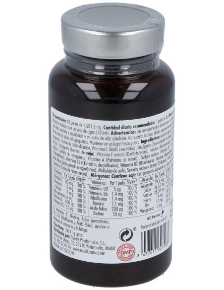 Mundo Natural Enervital Multivitam 60Cap