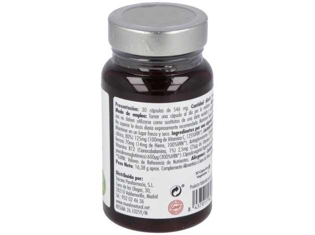 Mundonatural Enervital Hierro 30Caps