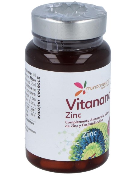 Mundonatural Vitanano Zinc Liposomado 30Caps