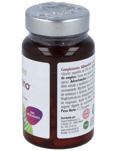 Mundonatural Vitanano Zinc Liposomado 30Caps