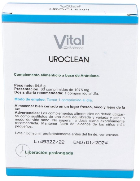 Vital Ballance Uroclean 60Comp