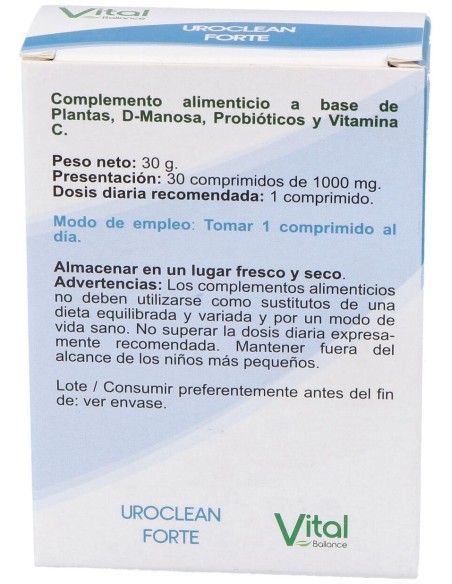 Vital Ballance Uroclean Forte 30Comp