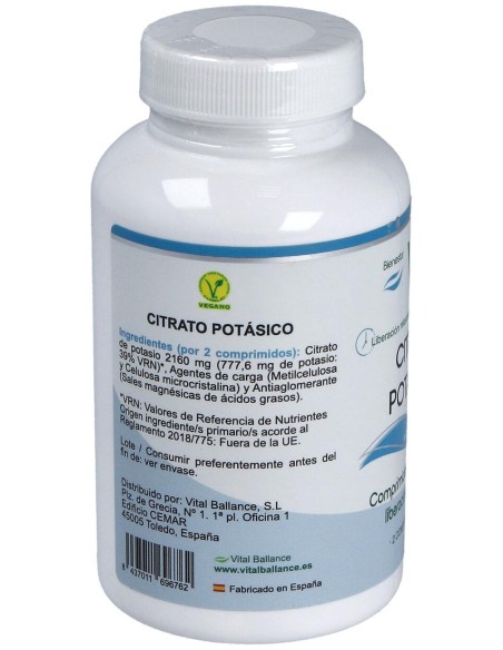 Citrato De Potasio 100Comp.