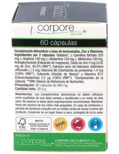 Corpore Diet Dormigras 60 Cáps