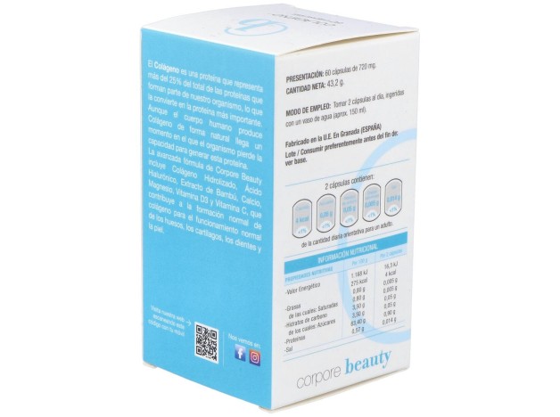 Corpore Beauty Colageno Hidrolizado+Ac Hialur. 60C