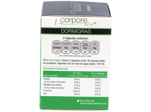 Corpore Diet Dormigras 60 Cáps