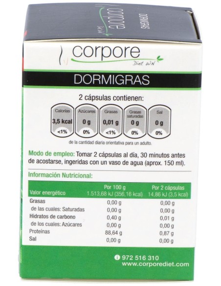 Corpore Diet Dormigras 60 Cáps