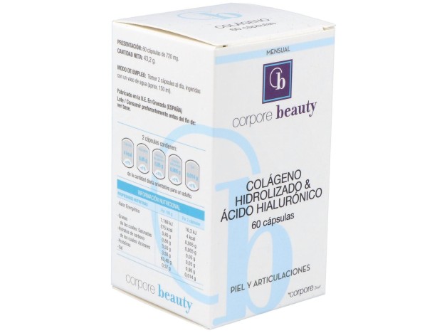 Corpore Beauty Colageno Hidrolizado+Ac Hialur. 60C