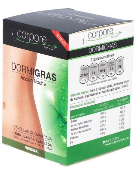 Corpore Diet Dormigras 60 Cáps