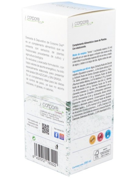 Corpore Diet Drenante %26 Depurativo 250 Ml
