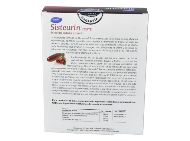 Mayla Sistema Urinario 140Mg 40Caps