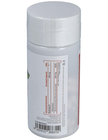 Eiralabs Purewayc Vitamina C 500Mg 60Cáps