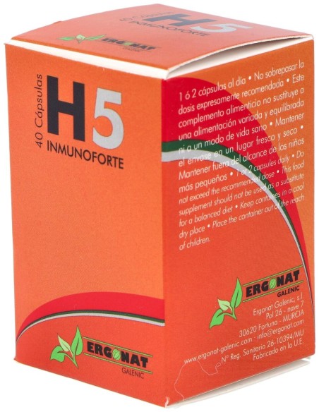 Ergonat Galenic H5 Inmunoforte 40Caps