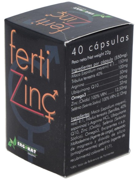 Ergonat Galenic Fertizinc 40Caps