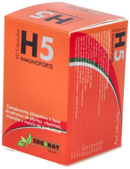 Ergonat Galenic H5 Inmunoforte 40Caps