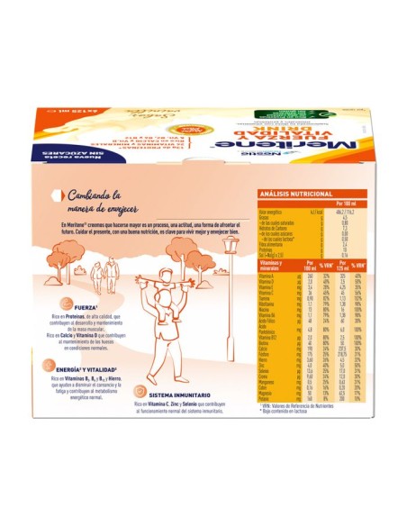 Meritene Drink Fuerza y Vitalidad Sabor Vainilla 10+2 uds 125 ml