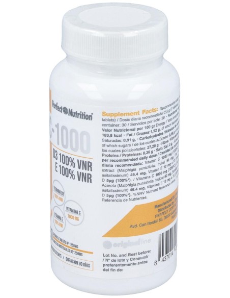 Gen Professional Vitamina C 1000 + E + D3 60Comp