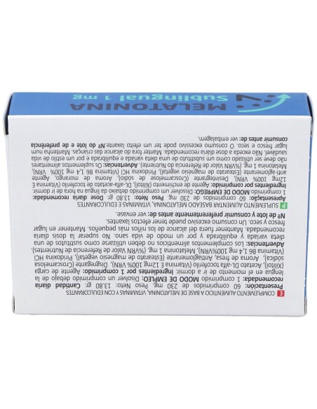 Tequial Melatonina Sublingual 1Mg 60Comp