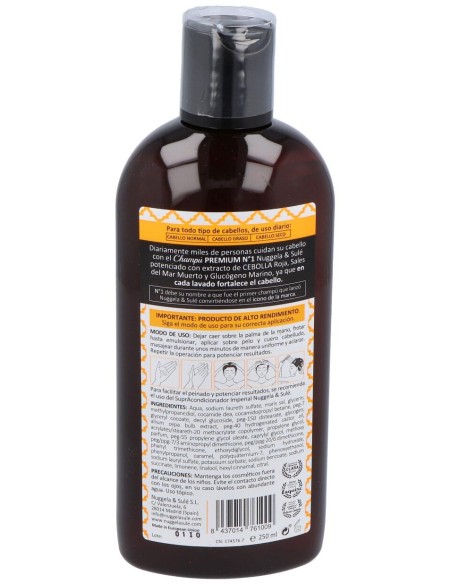 Nuggela %26 Sulé Champú Premium Nº1 Fuerza Y Volumen Cebolla 250Ml