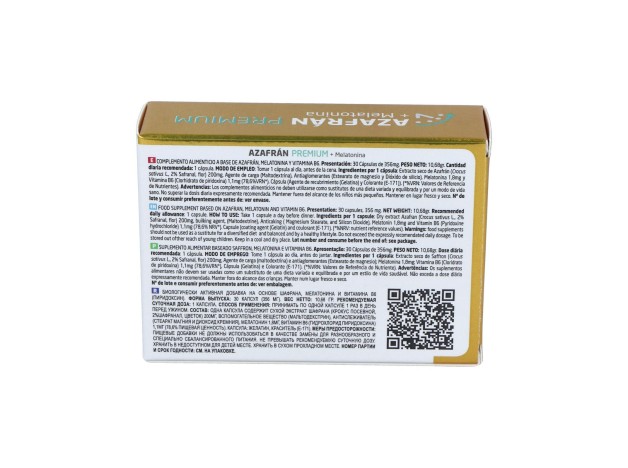Tequial Azafran Premium + Melatonina 30Caps
