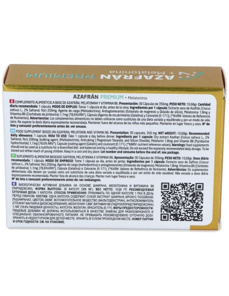 Tequial Azafran Premium + Melatonina 30Caps